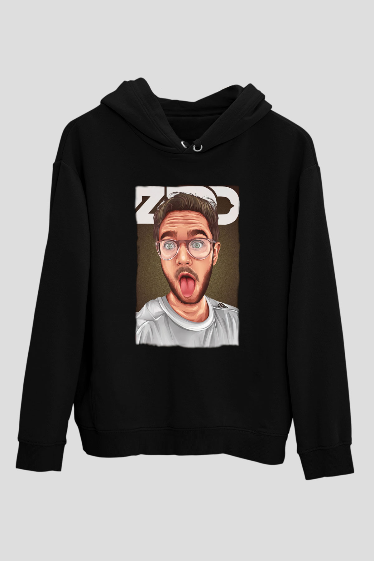 Zedd Siyah Unisex Kapüşonlu Sweatshirt
