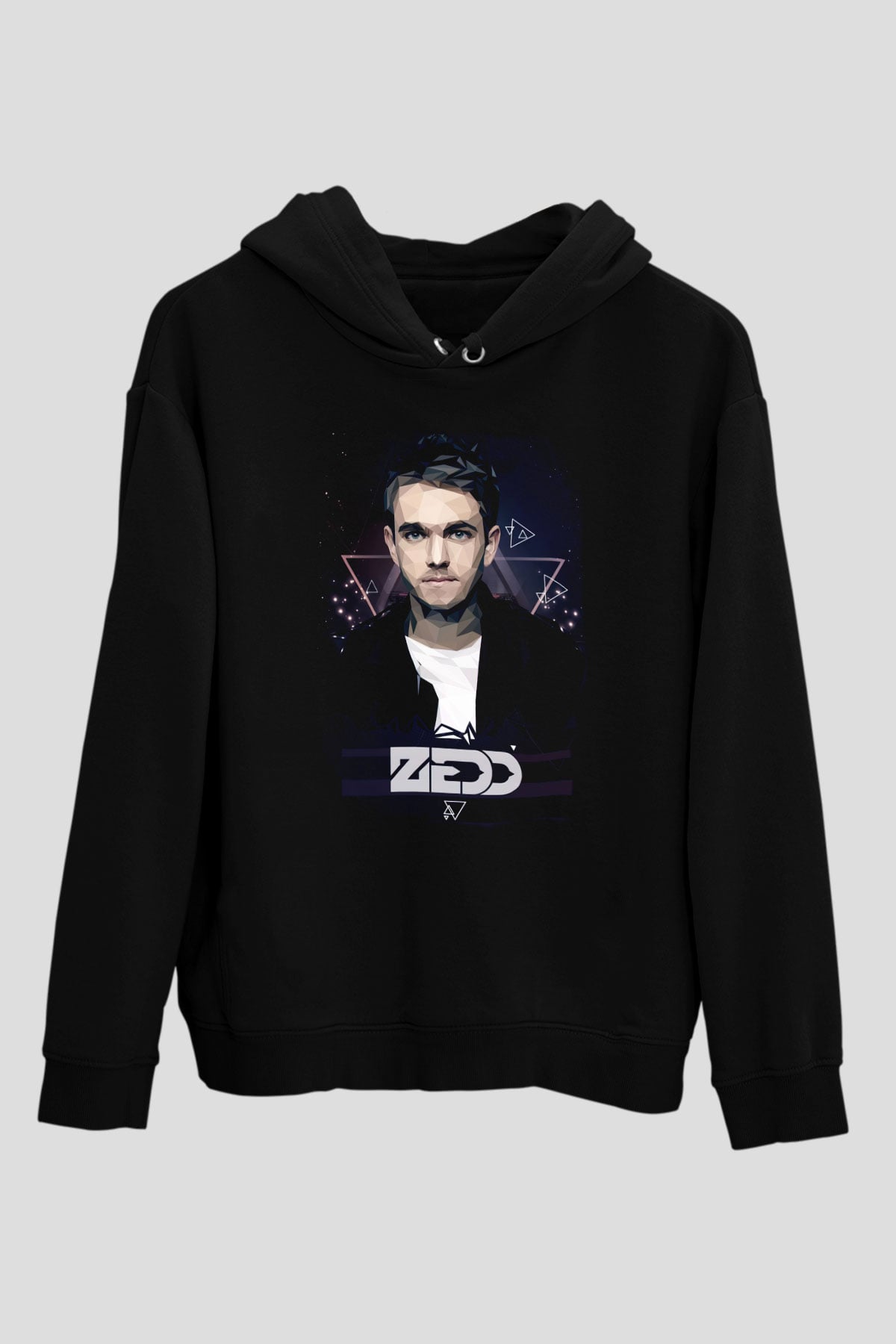 Zedd Siyah Unisex Kapüşonlu Sweatshirt