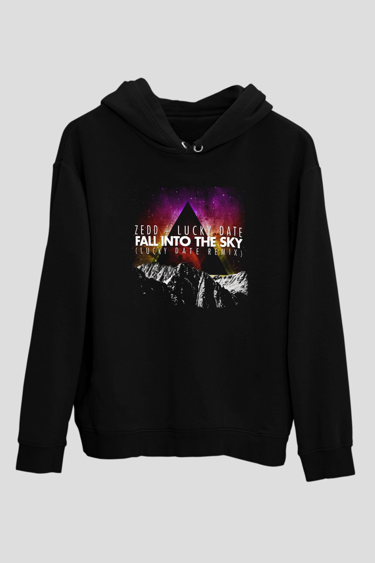 Zedd Siyah Unisex Kapüşonlu Sweatshirt