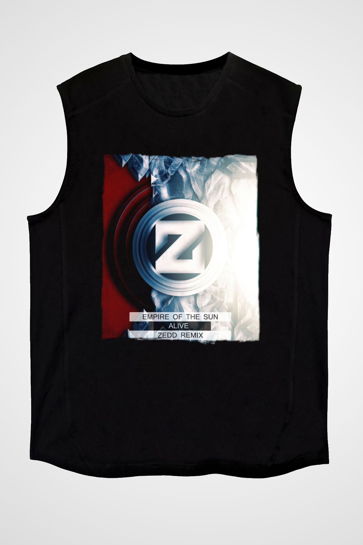 Zedd Siyah Unisex Kolsuz Tişört