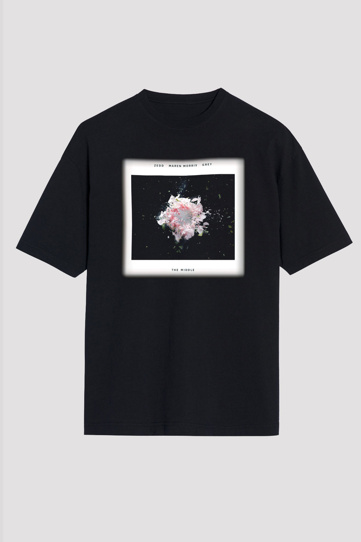 Zedd Siyah Unisex Oversize Tişört T-Shirt