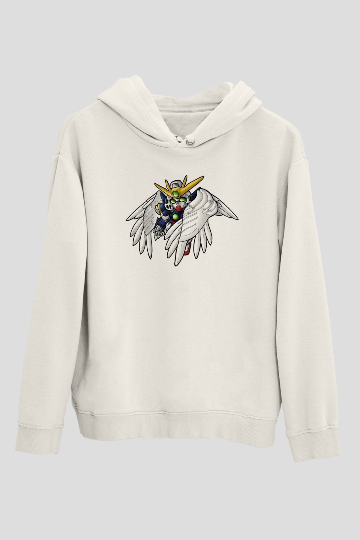 Zero Wing Beyaz Unisex Hoodie