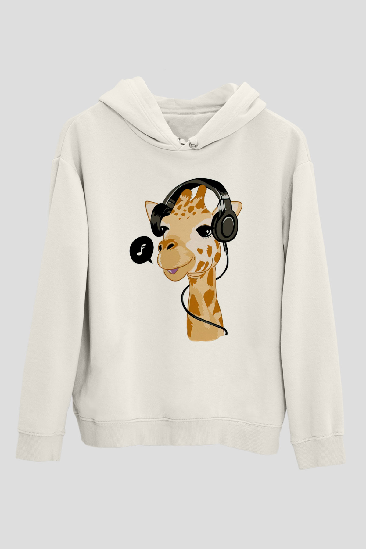 ZürafaBeyaz  Unisex Hoodie