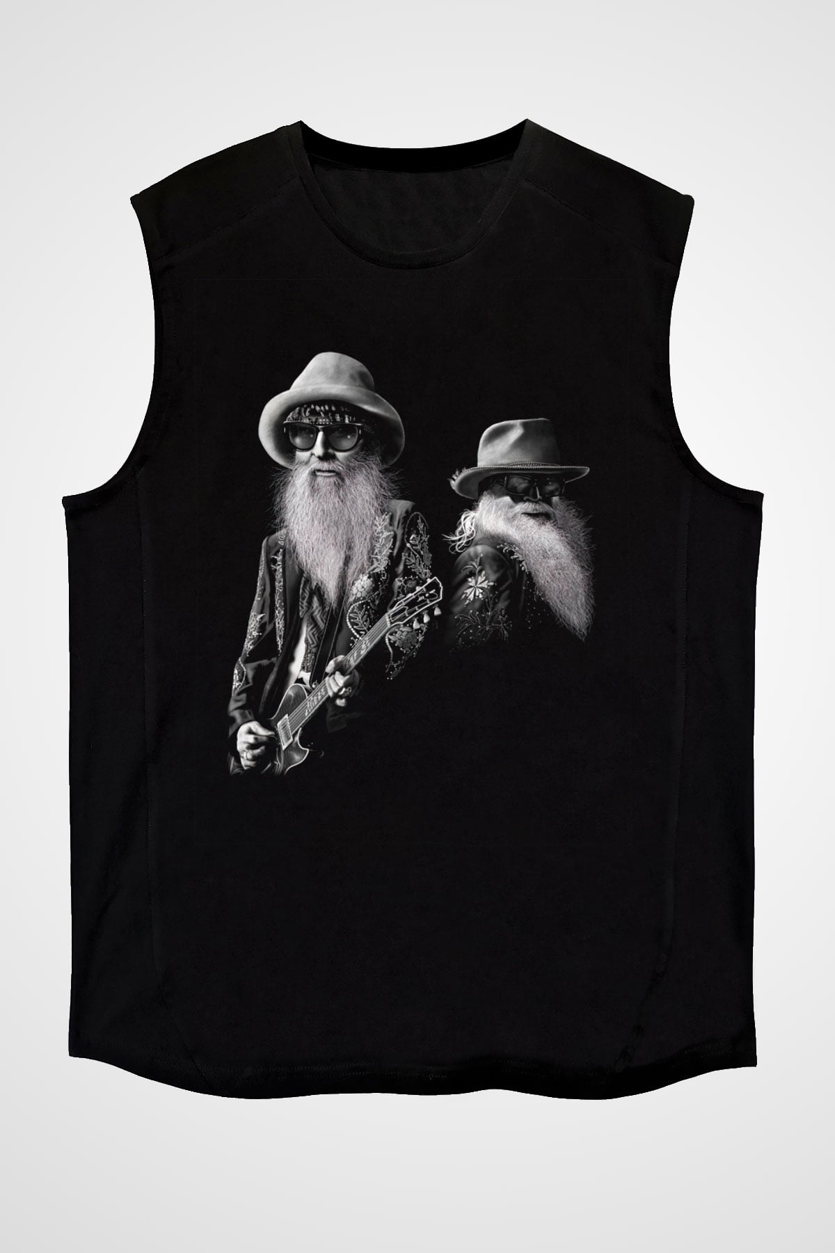 ZZ Top Siyah Unisex Kolsuz Tişört