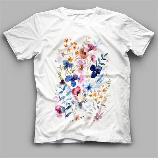 Çiçek Çocuk Tişörtü Çocuk T-Shirt ACSYT7