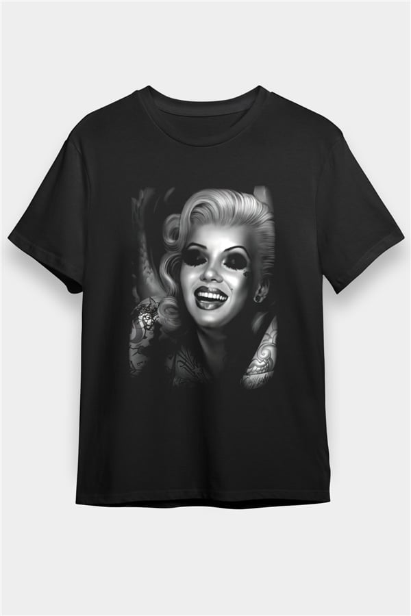 Marilyn Monroe Black Unisex T Shirt Tees Shirts 1271