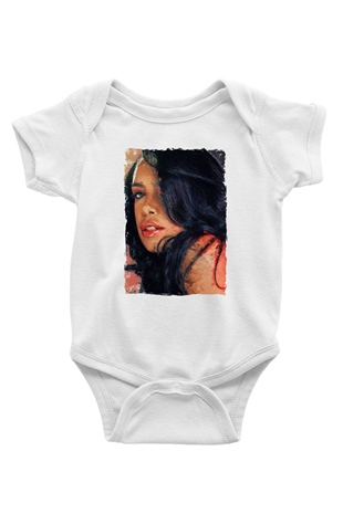 Aaliyah Beyaz Bebek Body - Zıbın