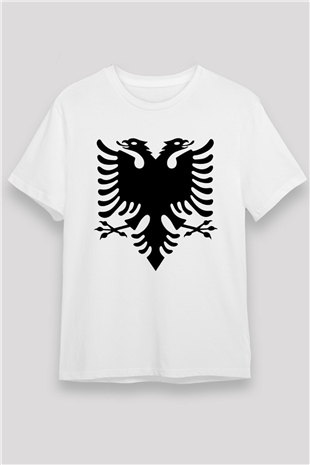 Albania White Unisex T-Shirt