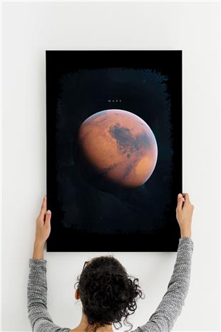 Mars Fotoğraf Desenli Ahşap Mdf Tablo 40 cm x 60 cm