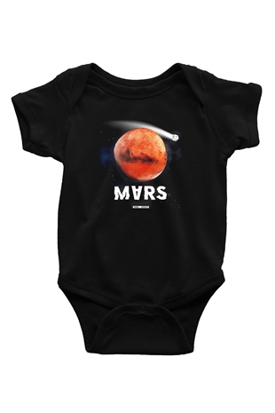 Mars Siyah Bebek Body - Zıbın