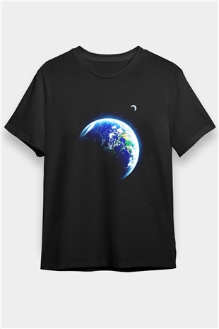 Earth Black Unisex  T-Shirt