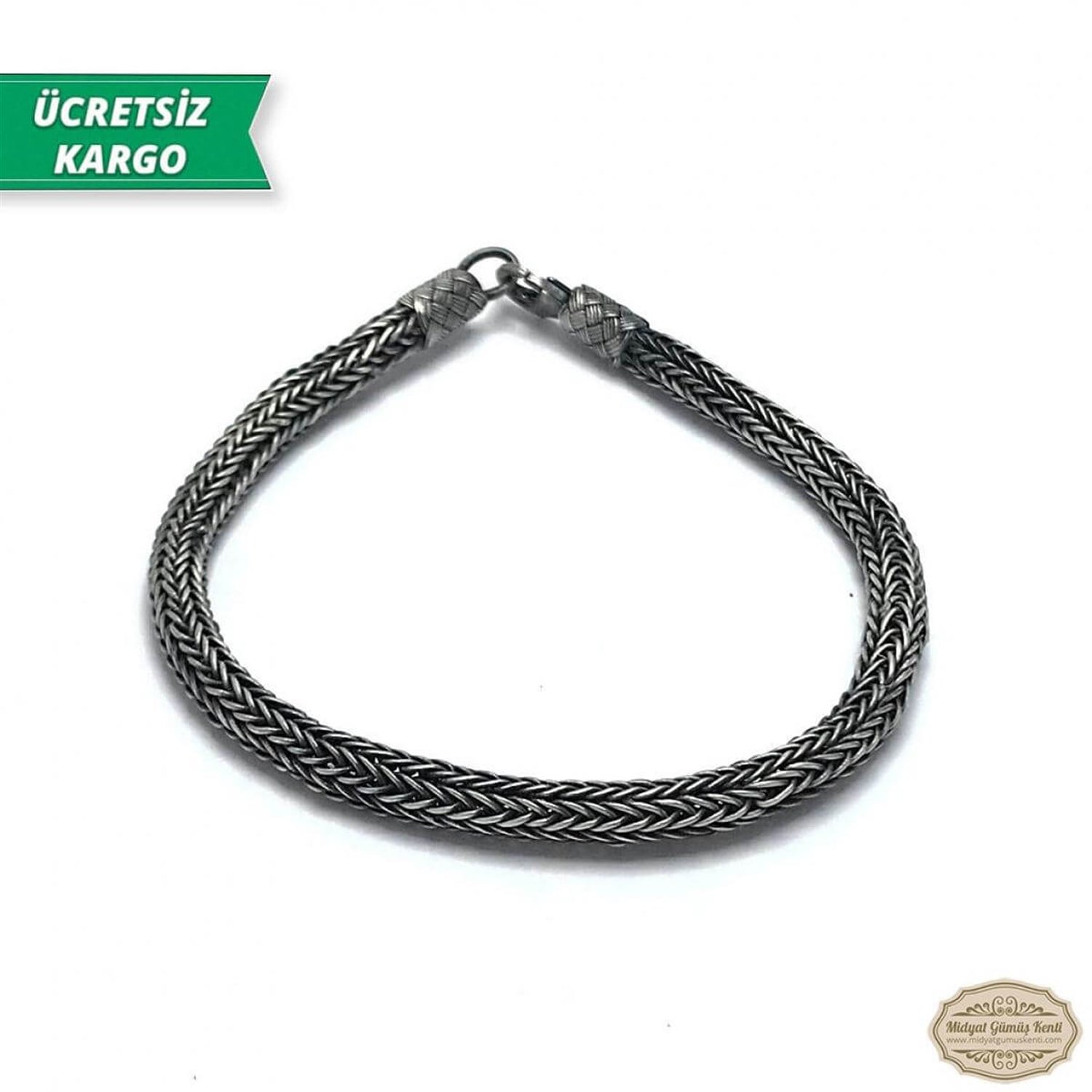 1000 Ayar Gümüş El Örmesi Erkek Bayan Bileklik