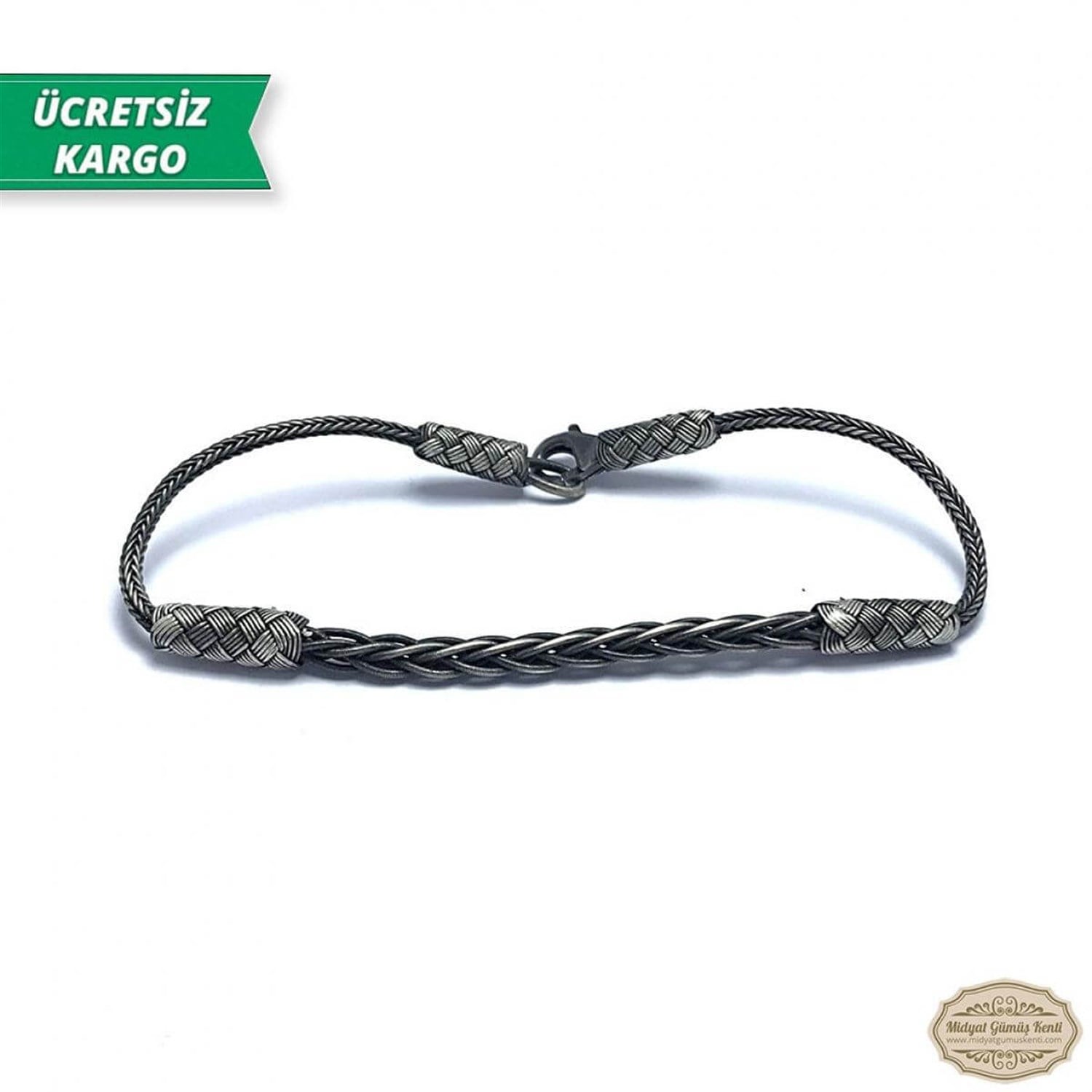 1000 Ayar Gümüş El Örmesi Erkek Bayan Bileklik