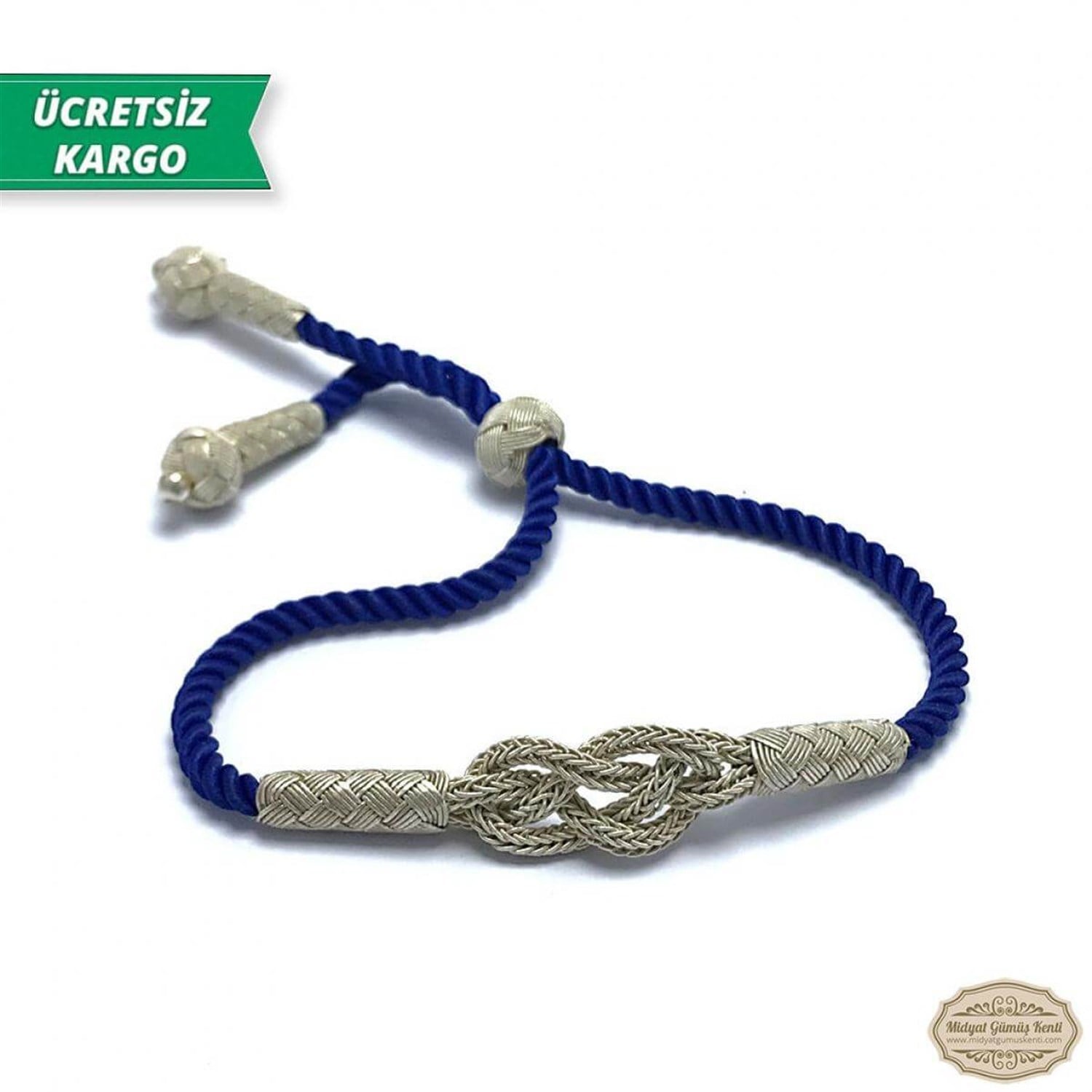 Aşk Düğümü Model 1000 Ayar Gümüş El Örmesi Erkek Bayan Bileklik