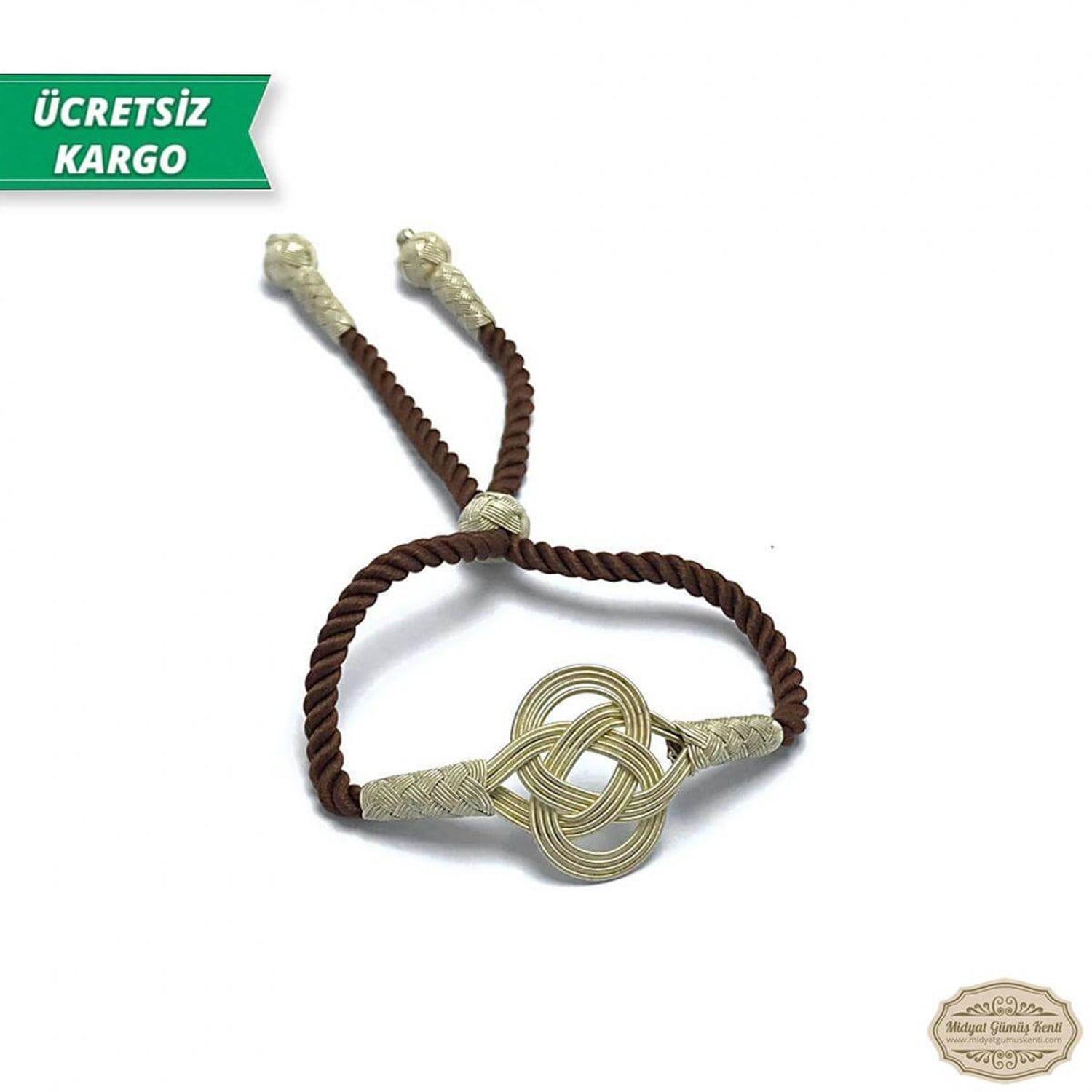 Aşk Düğümü Model 1000 Ayar Gümüş El Örmesi Erkek Bayan Bileklik