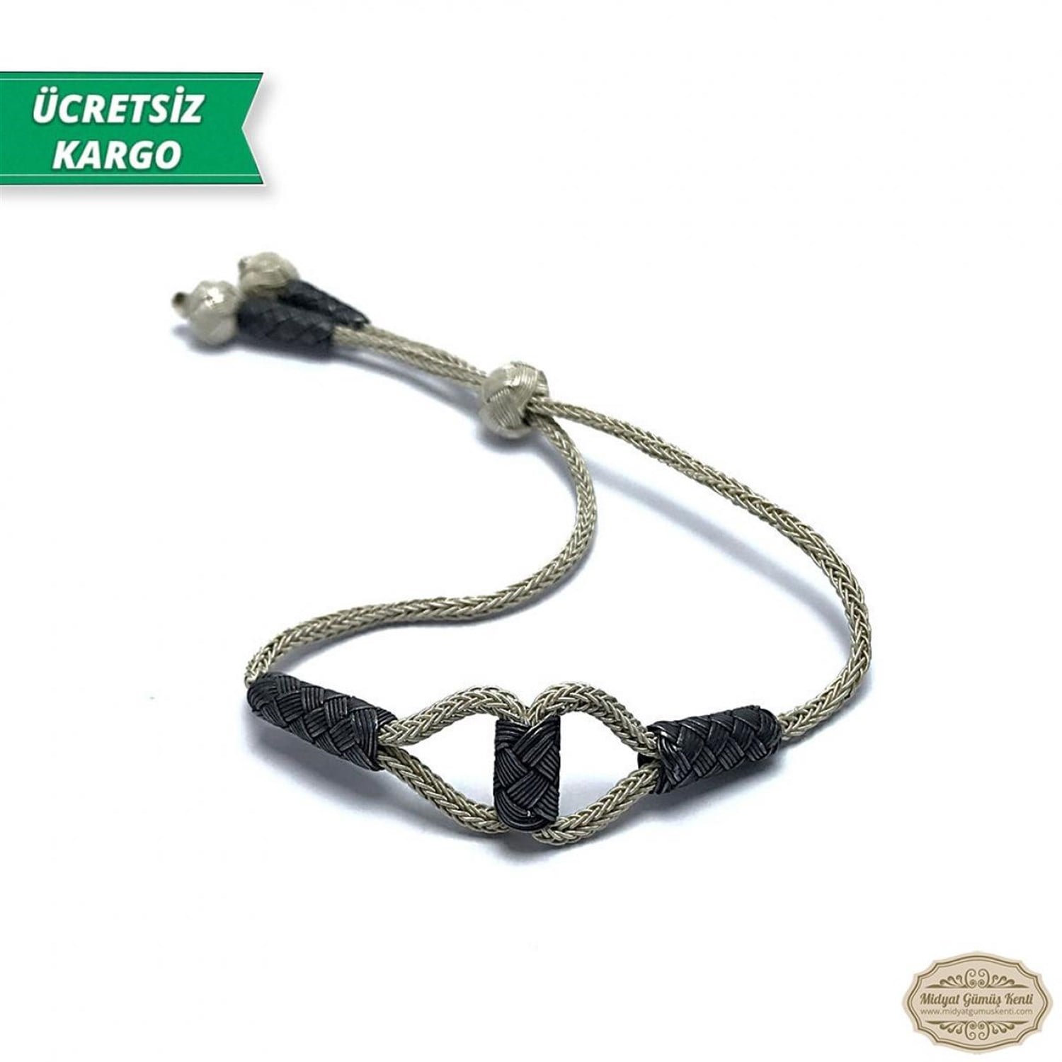 Sonsuzluk Model 1000 Ayar Gümüş El Örmesi Erkek Bayan Bileklik