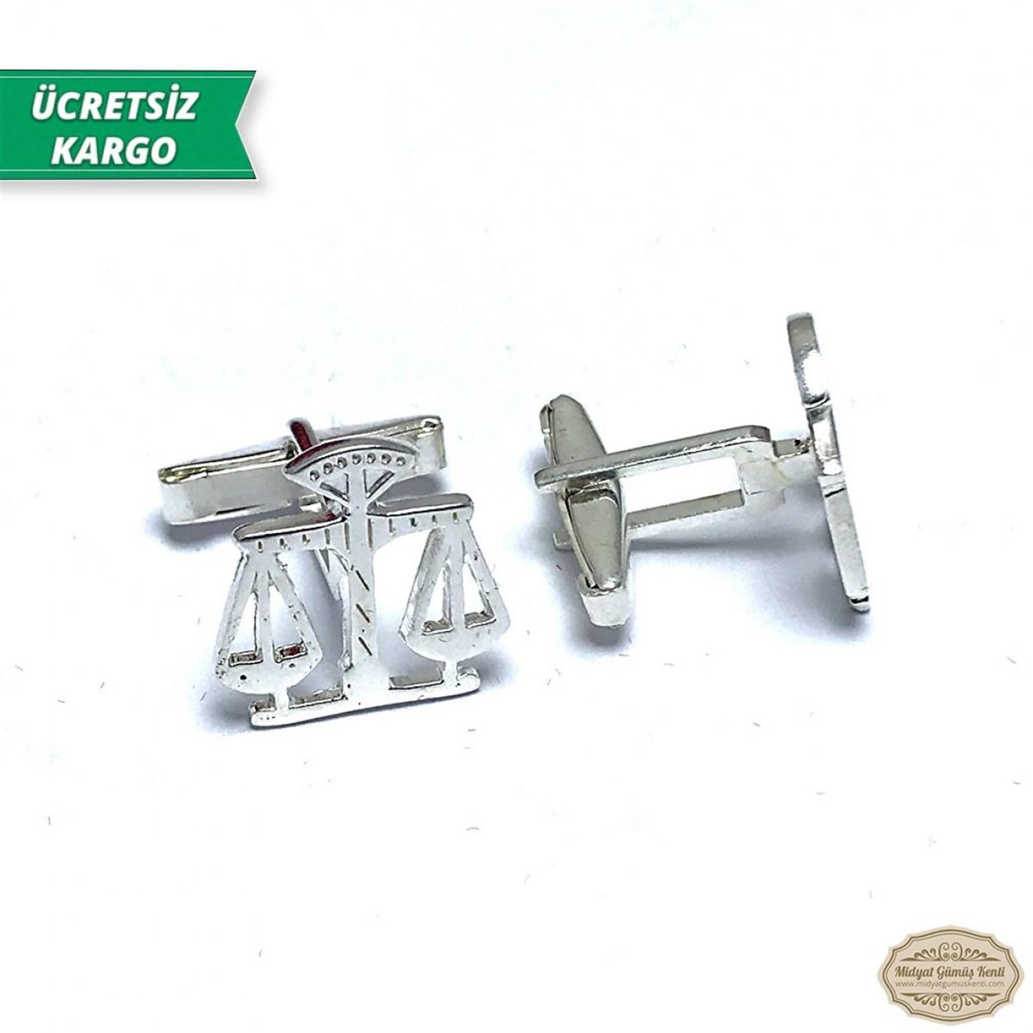 Adalet Terazisi Model, Midyat Gümüş Kol Düğmesi