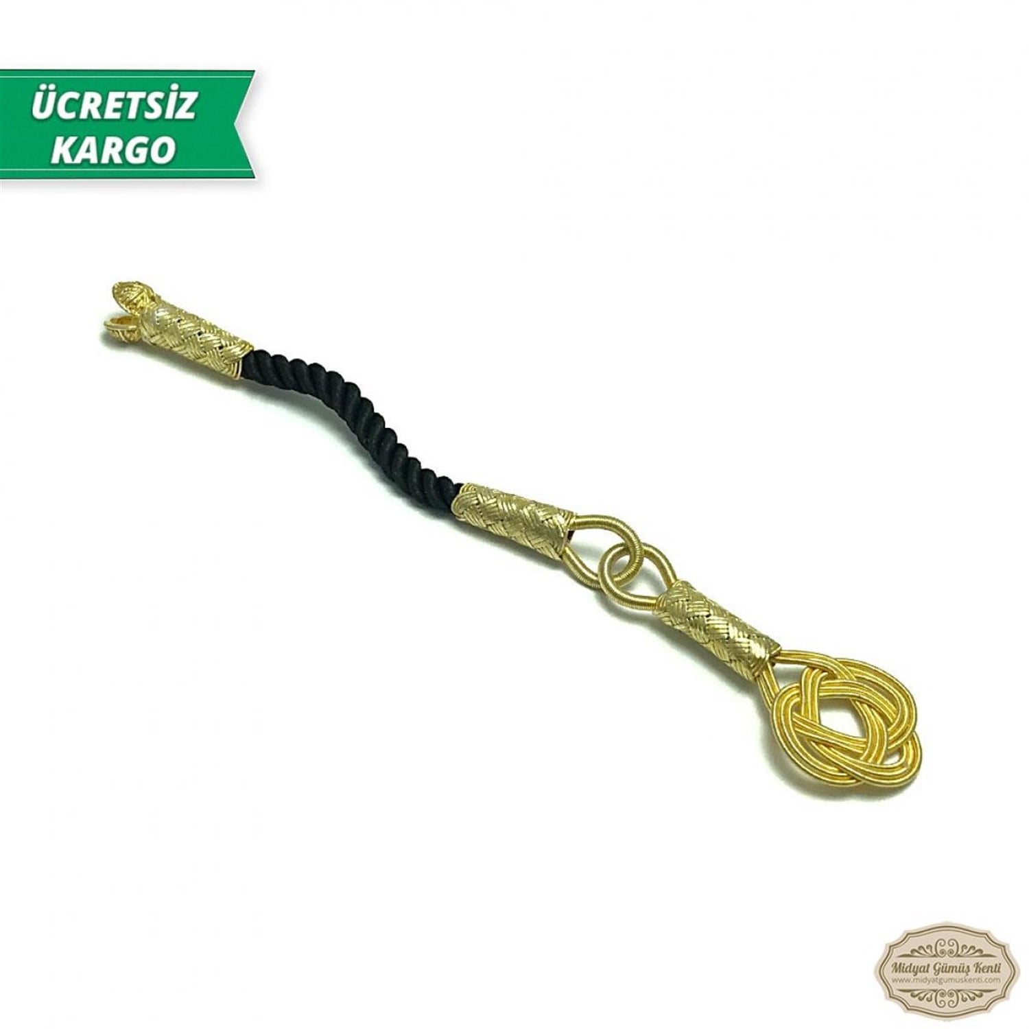 Altın Kaplama 1000 Ayar Kazaziye Gümüş Tespih Püskülü