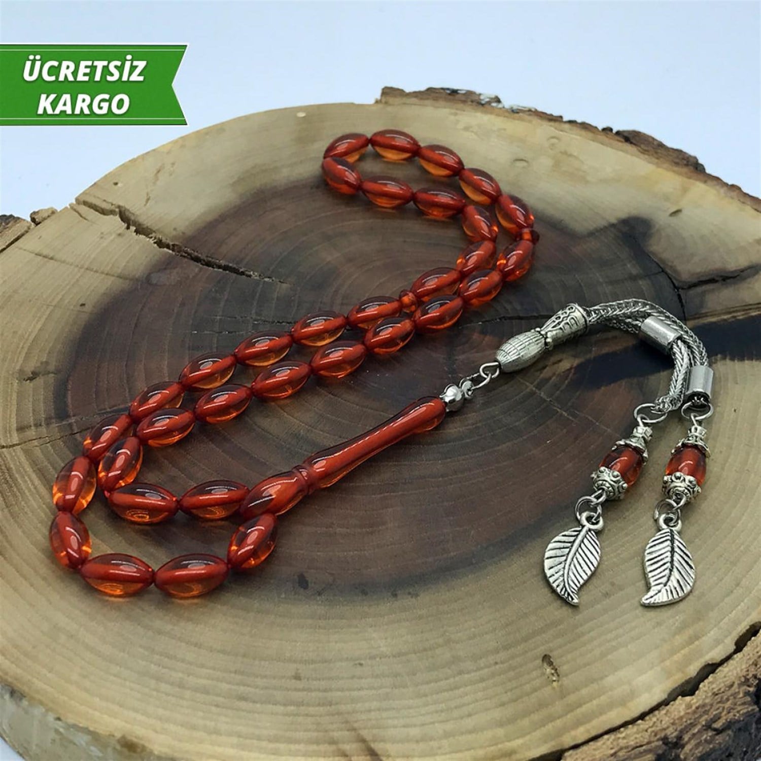 Ateş Toz Kehribar Tesbih