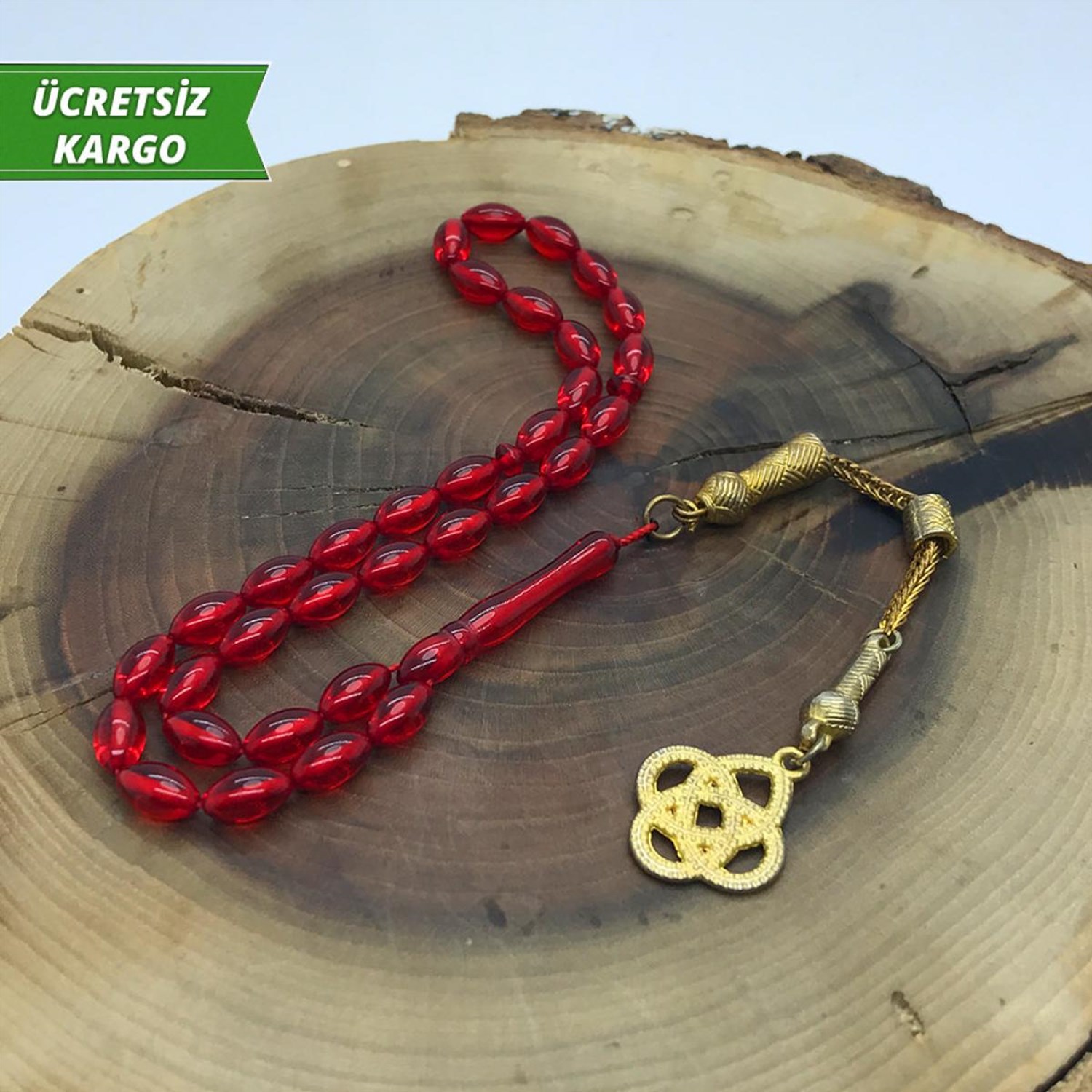 Ateş Toz Kehribar Tesbih