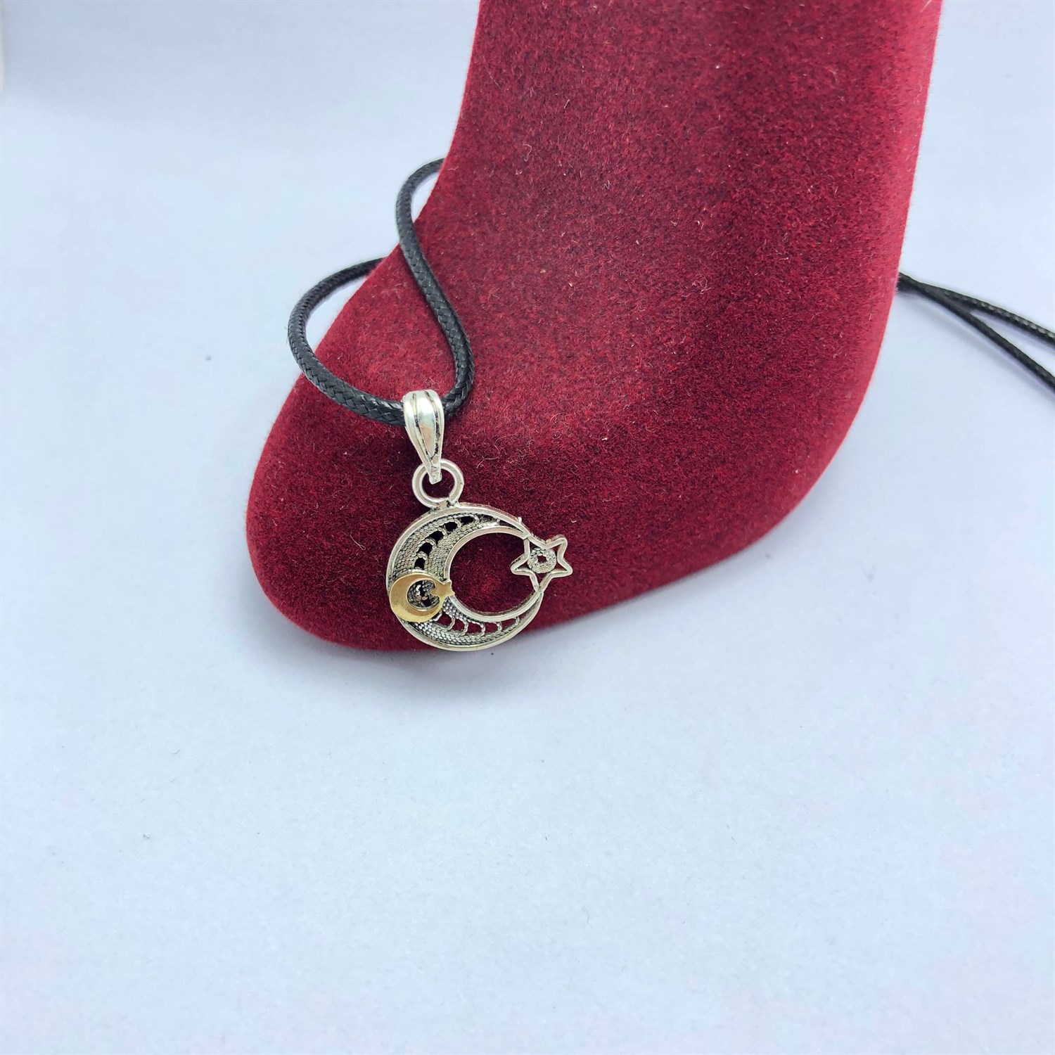 Ay Yıldız Gümüş Bayan Kolye