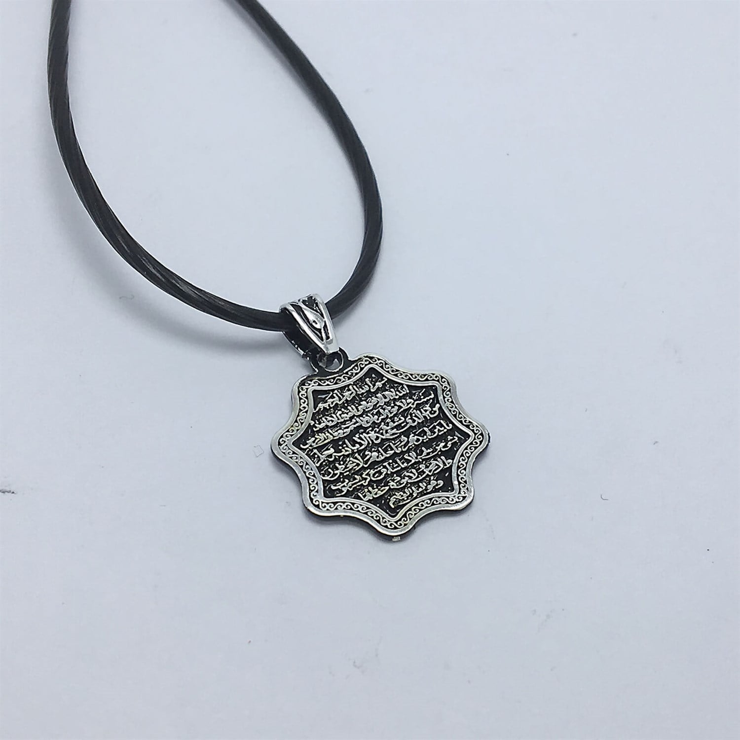 Ayetel Kürsü Yıldız 925 Ayar Gümüş Cevşen Kolye