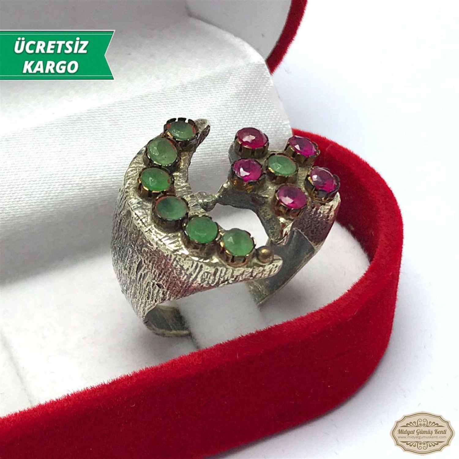 Ayyıldız Model Bayan Otantik Gümüş Yüzük
