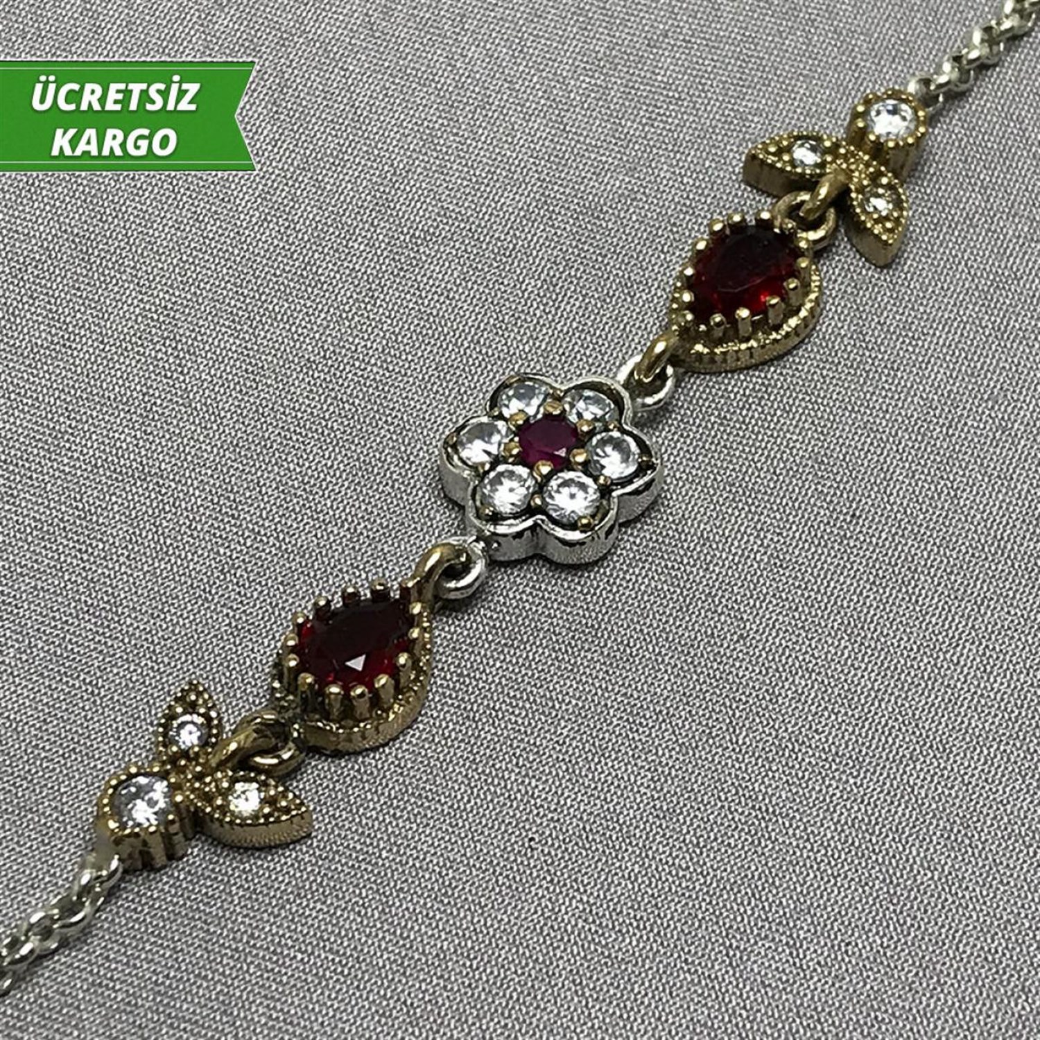 Damla Model Otantik Bayan Gümüş Bileklik