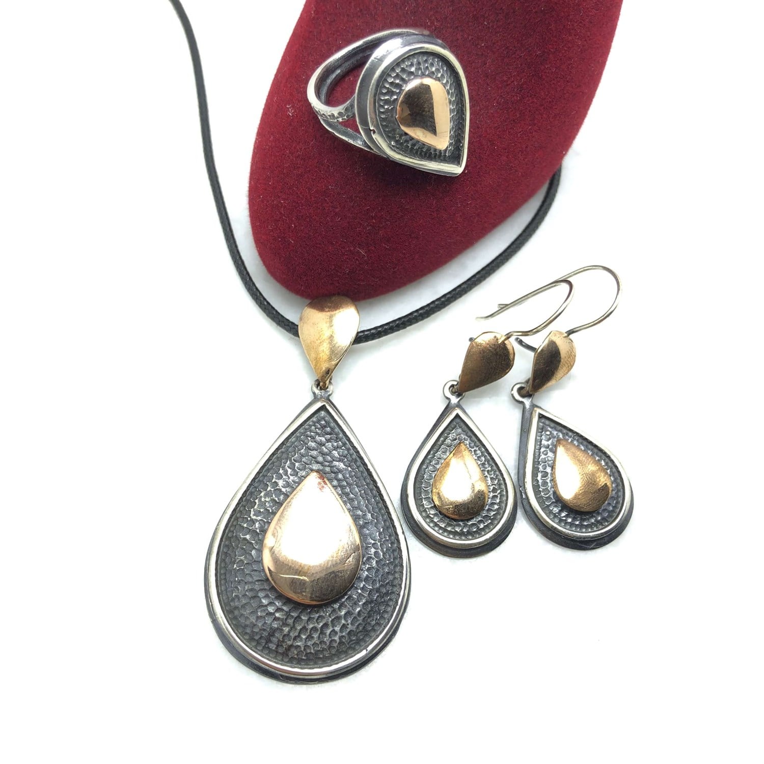 Damla Tasarım  Gümüş Üçlü Set