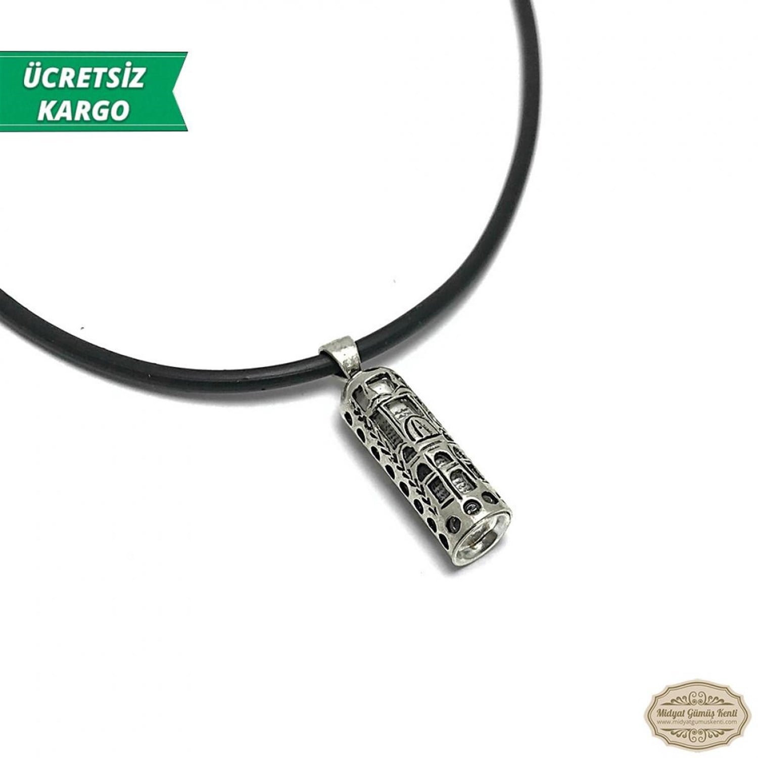 Dualı Kapsül Model Erkek Bayan Gümüş Kolye Ucu