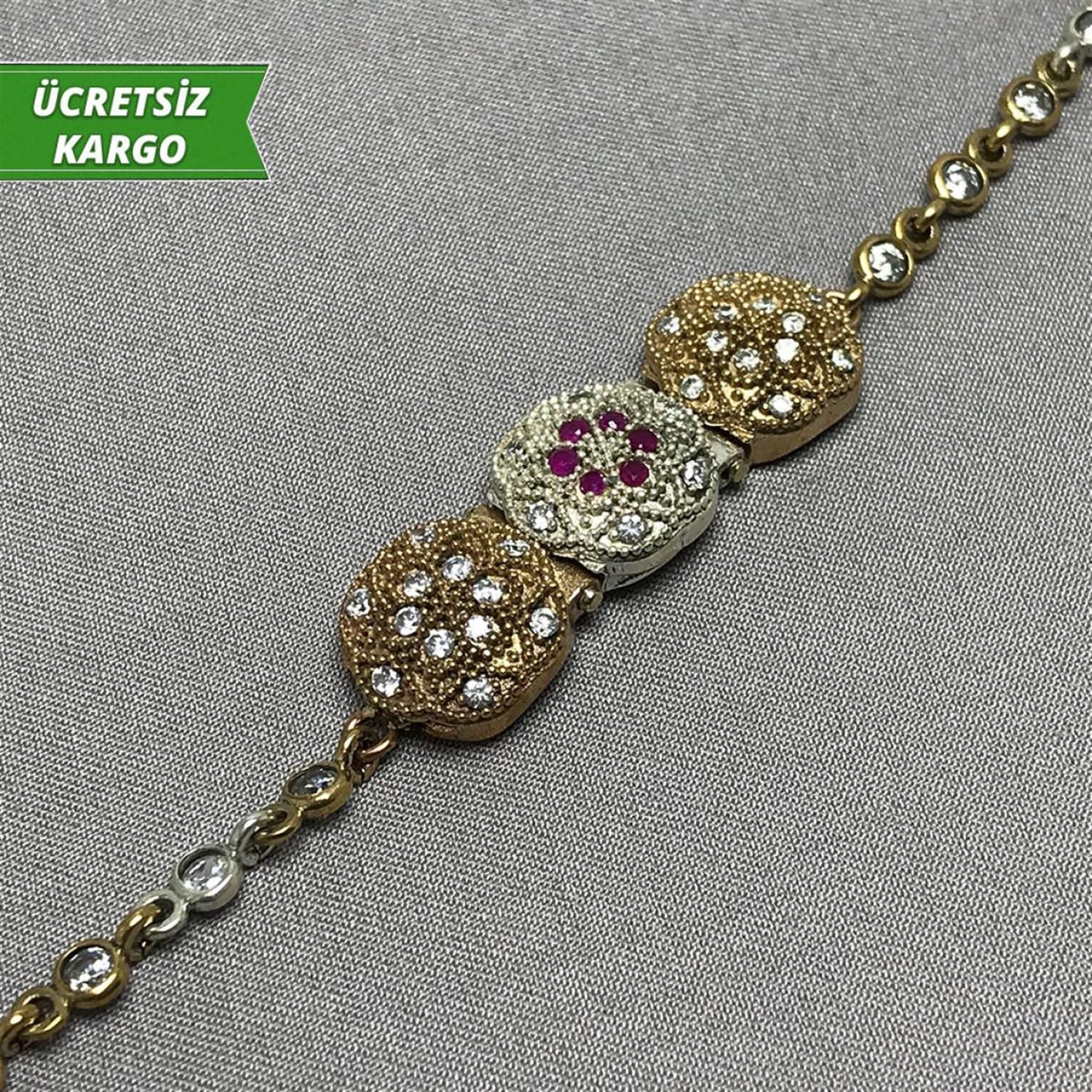 Gül Model Otantik Bayan Gümüş Bileklik