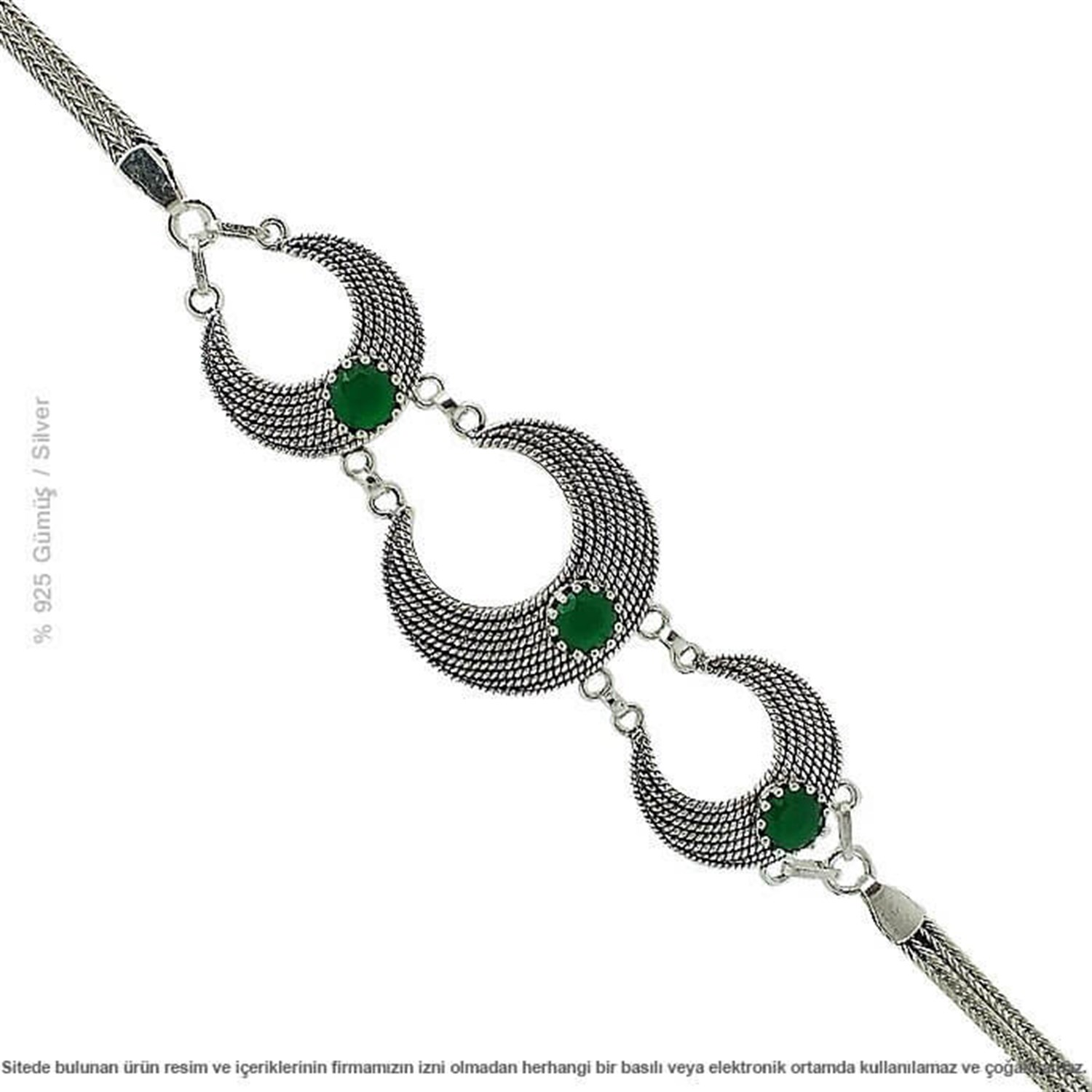 Gümüş Hilal Bayan Bileklik