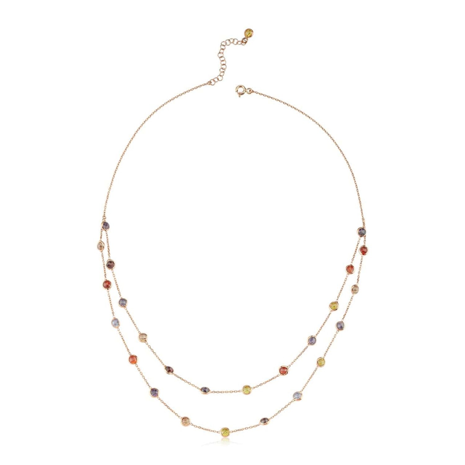 Gümüş Rose Kaplama Tiffany Bayan Kolye