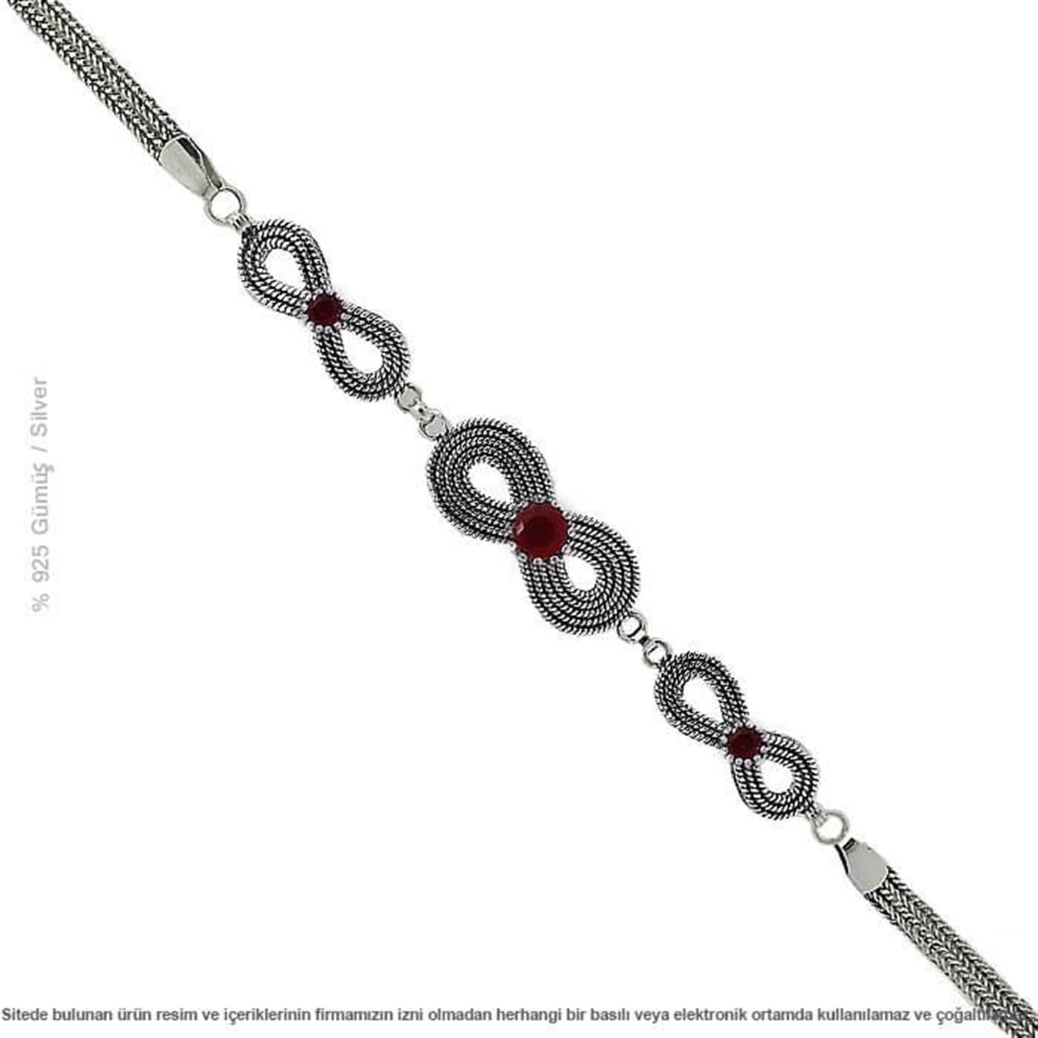 Gümüş Sonsuzluk Bayan Bileklik