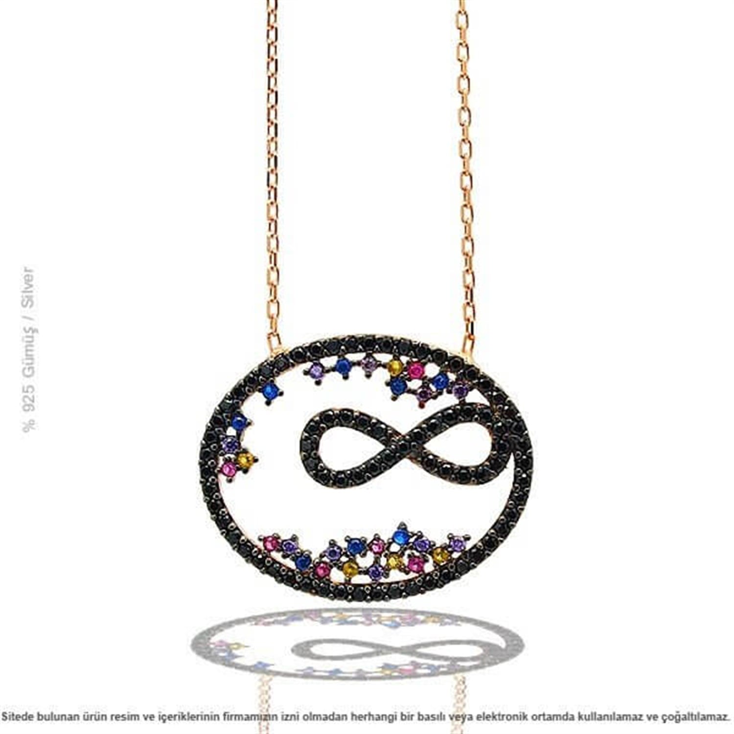 Gümüş Sonsuzluk Yeni Bayan Kolye