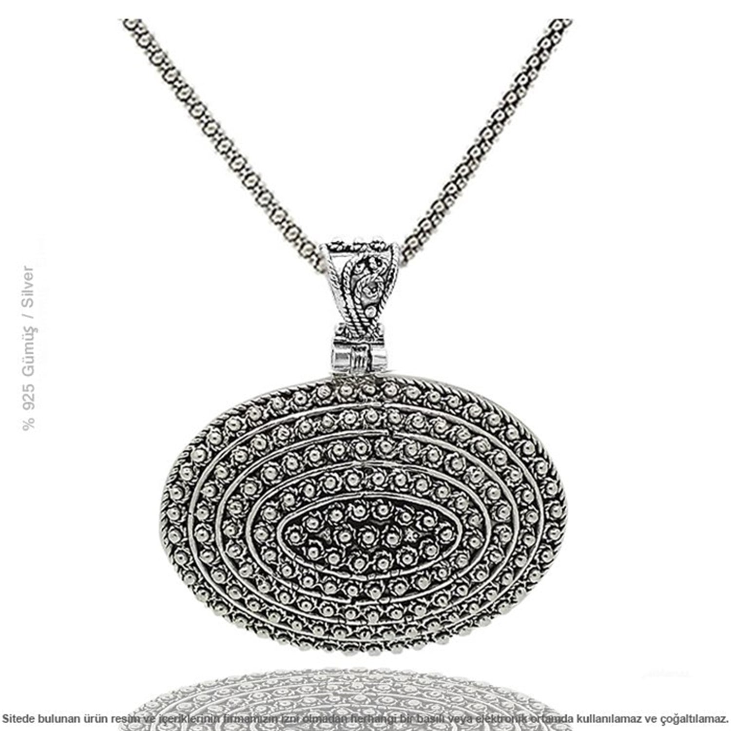 Gümüş Telkari El İşi Bayan Kolye
