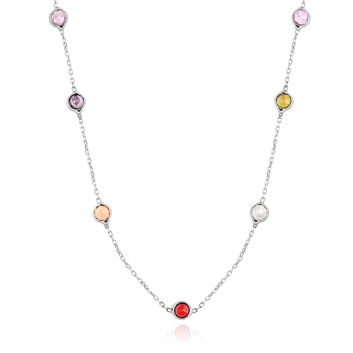 Gümüş Tifany Bayan Kolye