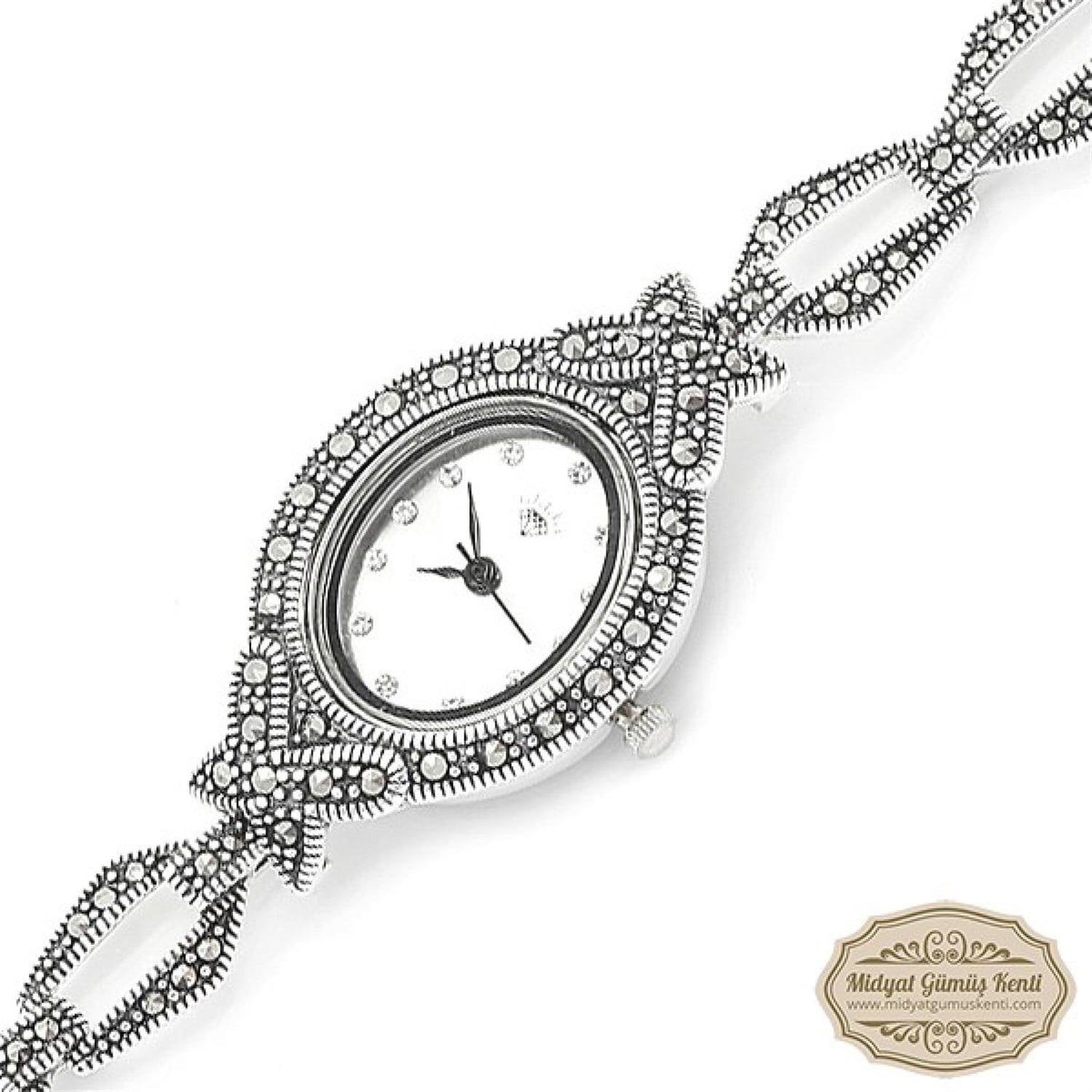 Kelebek Model Bayan Gümüş Kol Saati