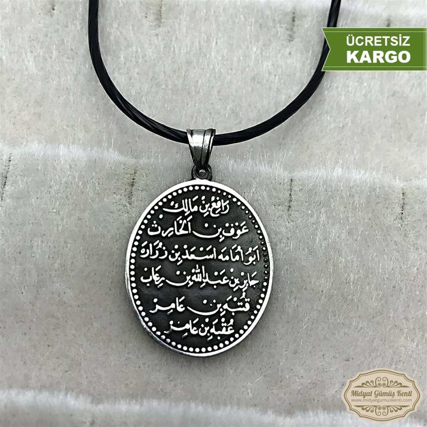 Kıtmir Model 925 Ayar Dualı Erkek Gümüş Kolye Ucu