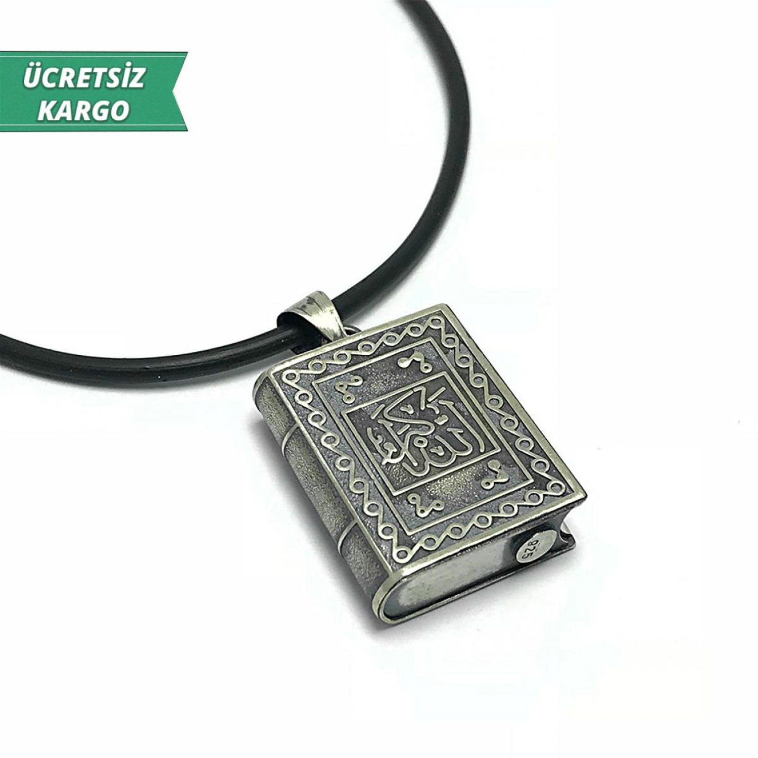Kuran Model Erkek Bayan Gümüş Kolye Ucu