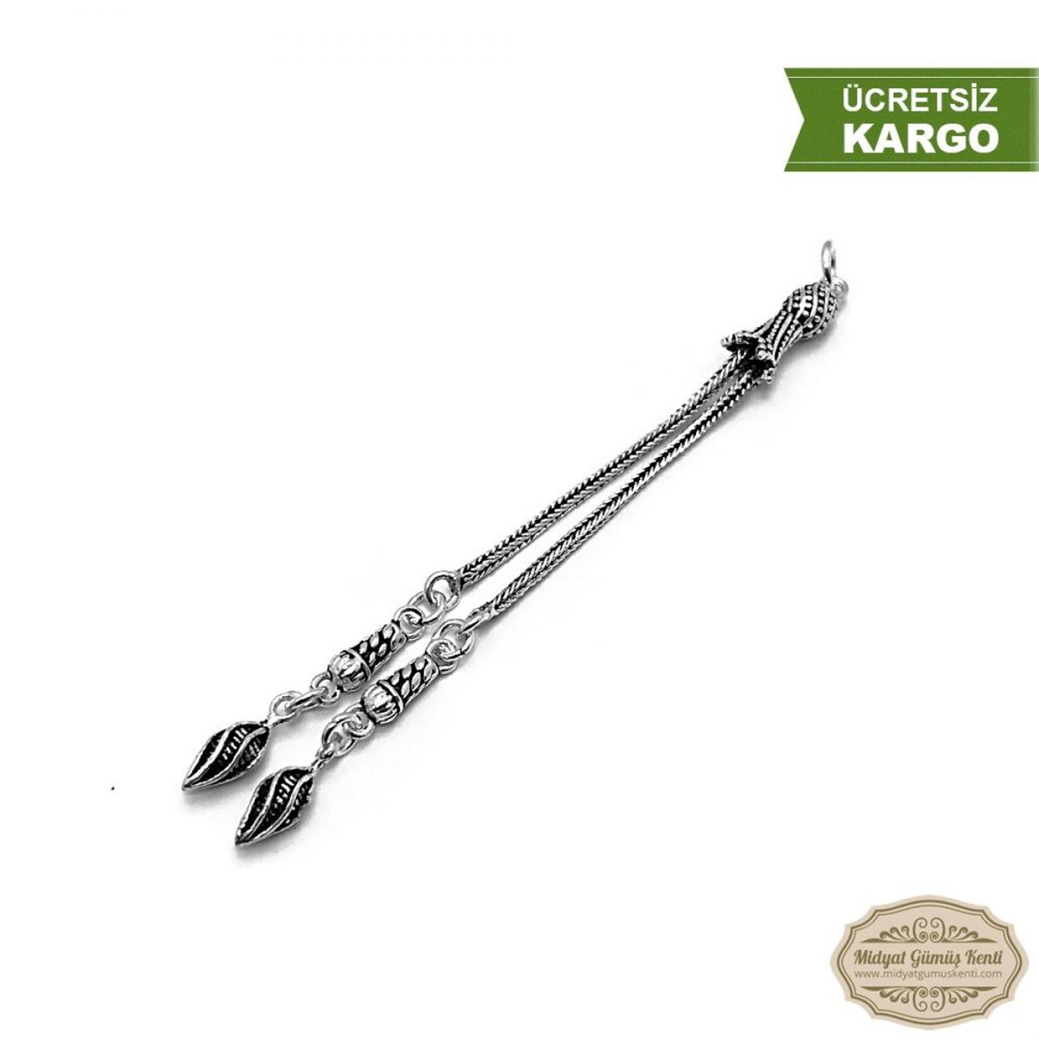 Lale Model 925 Ayar Gümüş Tesbih Püskülü