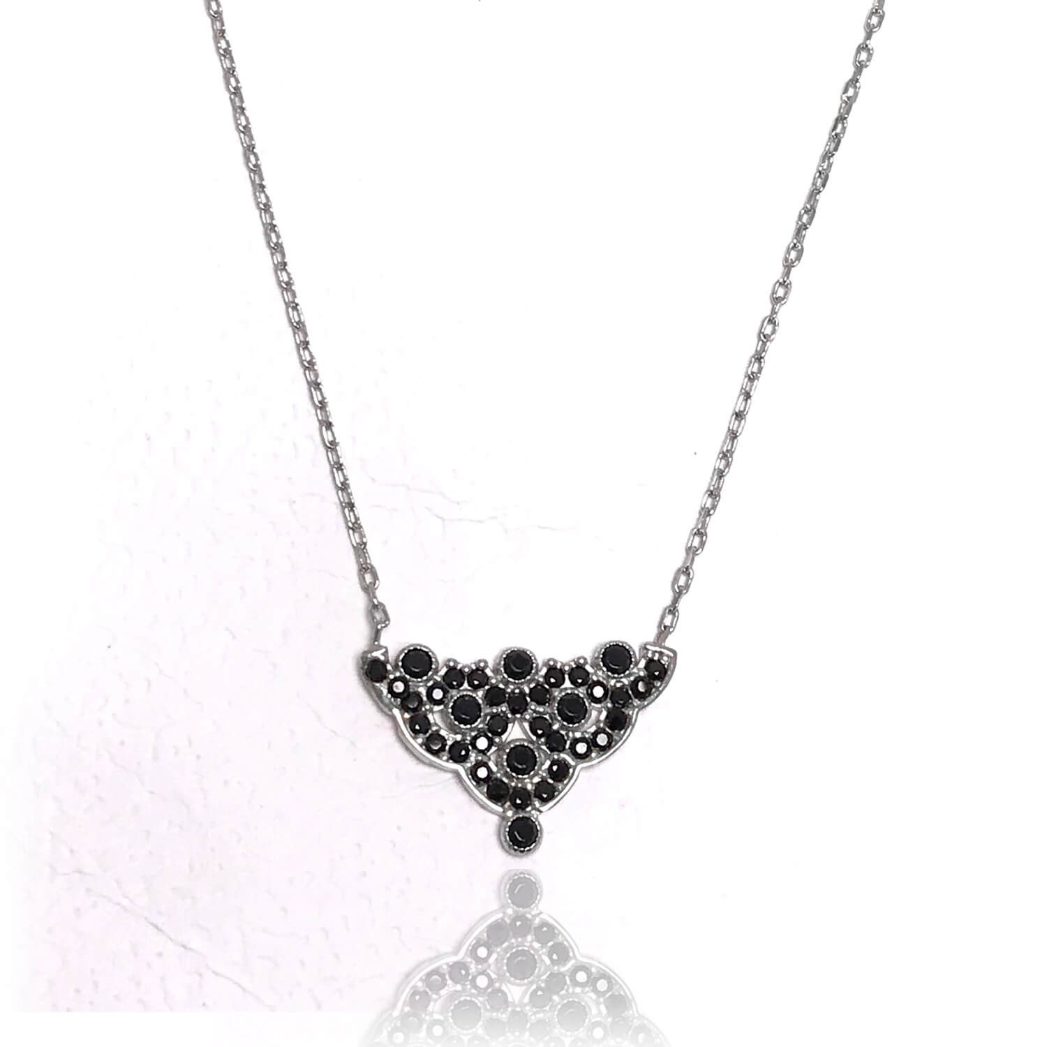 Melek Model Hayalet Gümüş Kolye