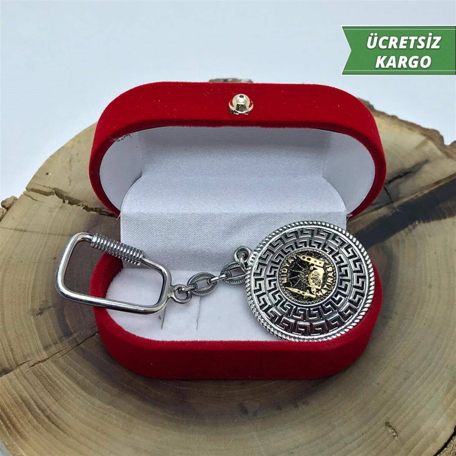 Midyat Hatırası Telkari Gümüş Anahtarlık