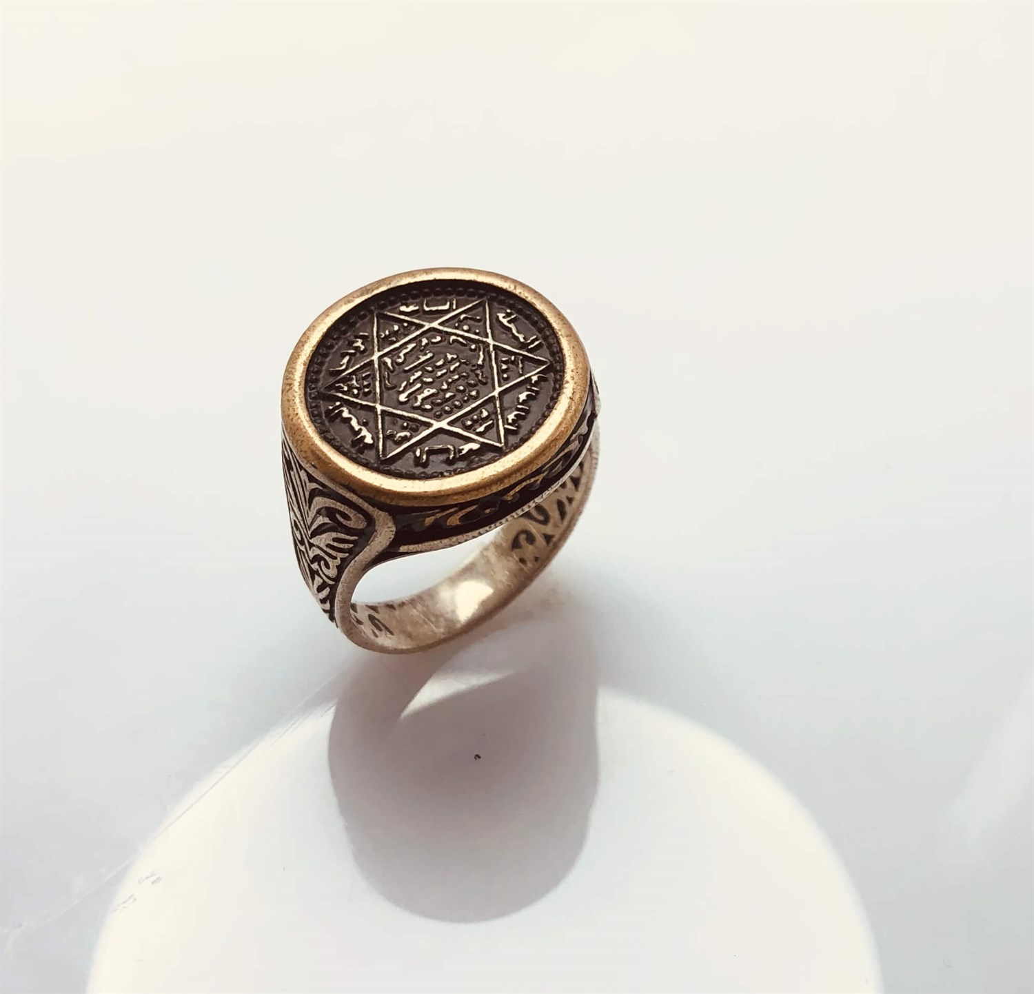 Otantik Mühr-ü Süleyman Erkek Gümüş Yüzük