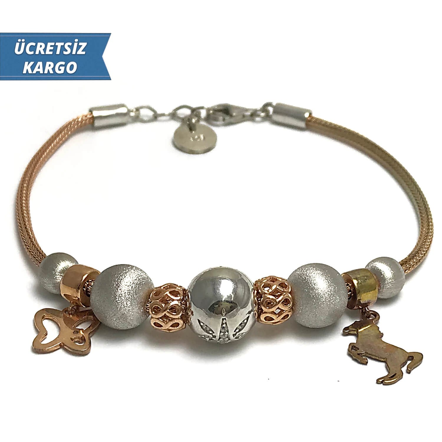 Pandora Model 25 Bayan Gümüş Bileklik