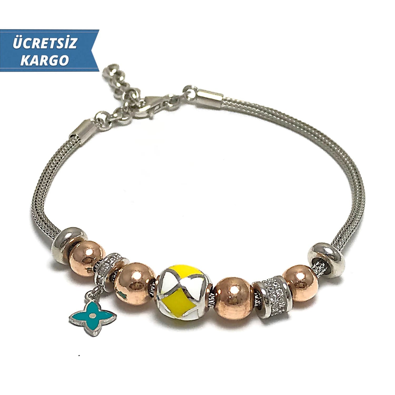 Pandora Model 4 Bayan Gümüş Bileklik