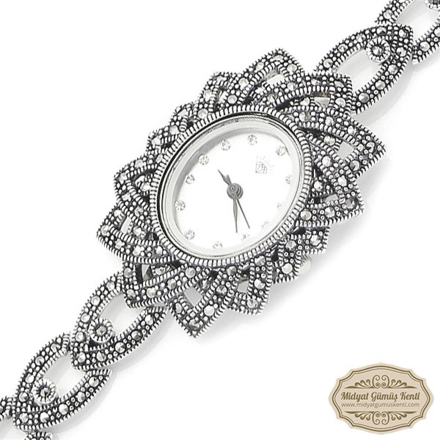 Papatya Model Bayan Gümüş Kol Saati