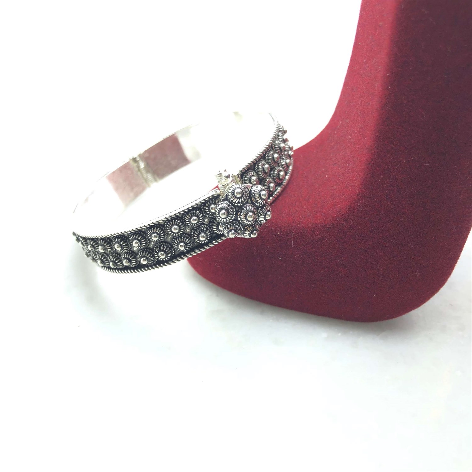 Yoğun Top Model Elişçiliği Midyat Bayan Gümüş Bilezik