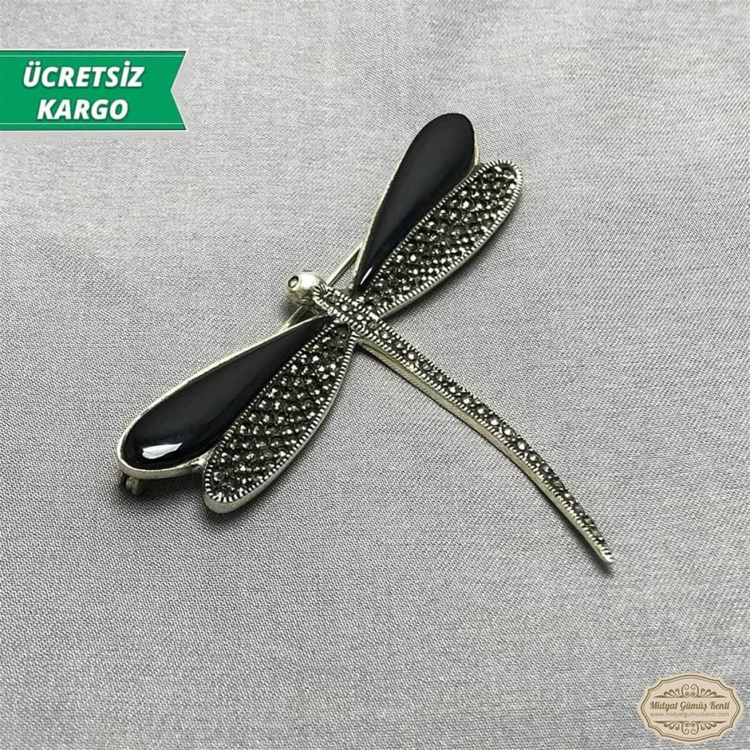 Yusufçuk Model Telkari Bayan Gümüş Broş