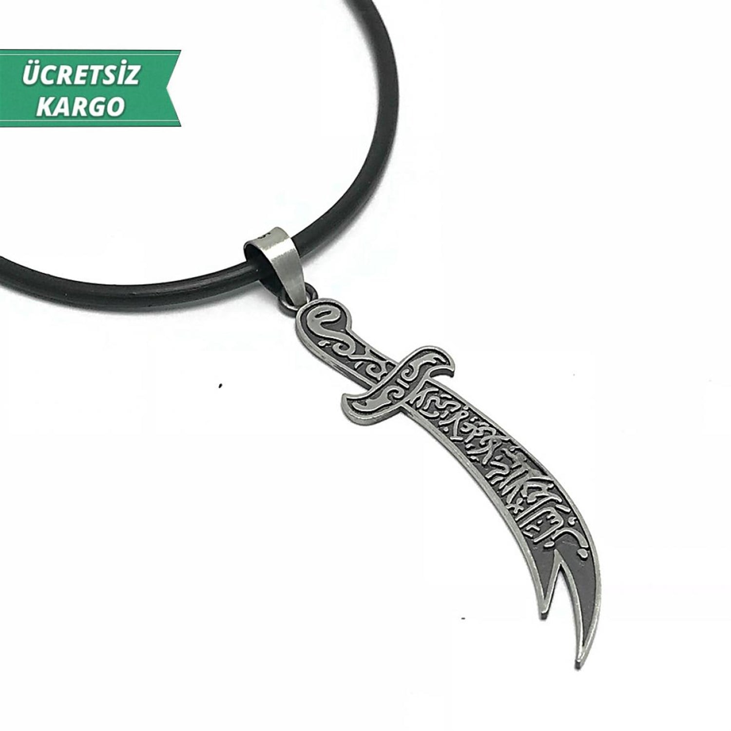 Zülfikar Model Erkek Bayan Gümüş Kolye Ucu